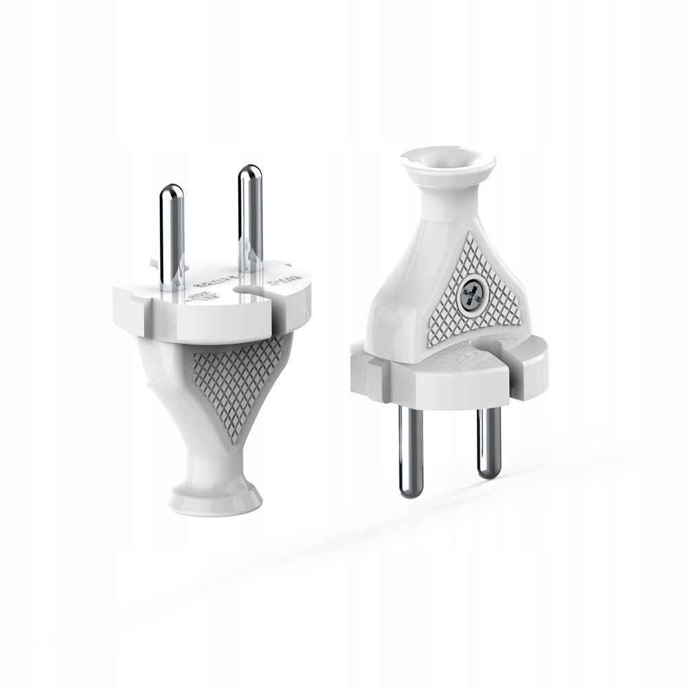 Wtyczka prosta WT-2 biała MT019-B