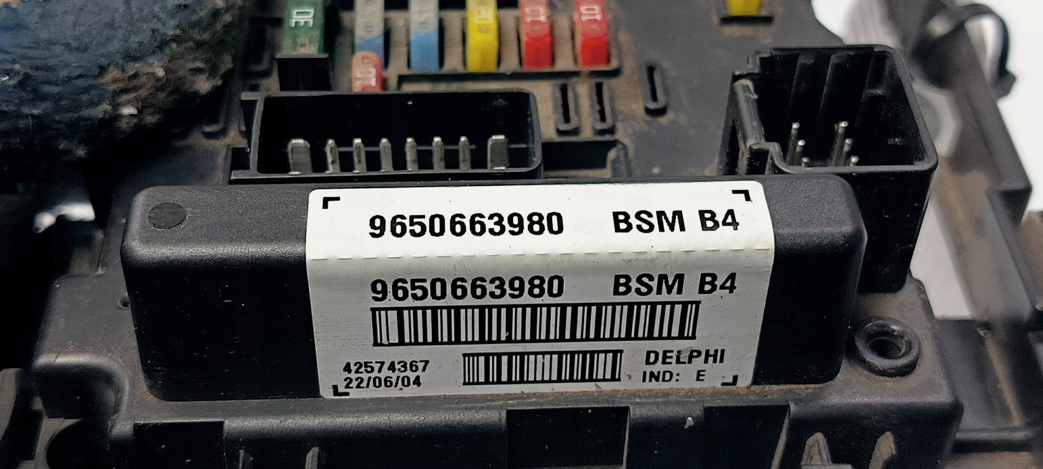 Module fusibles BSM 9650663980 PEUGEOT 206