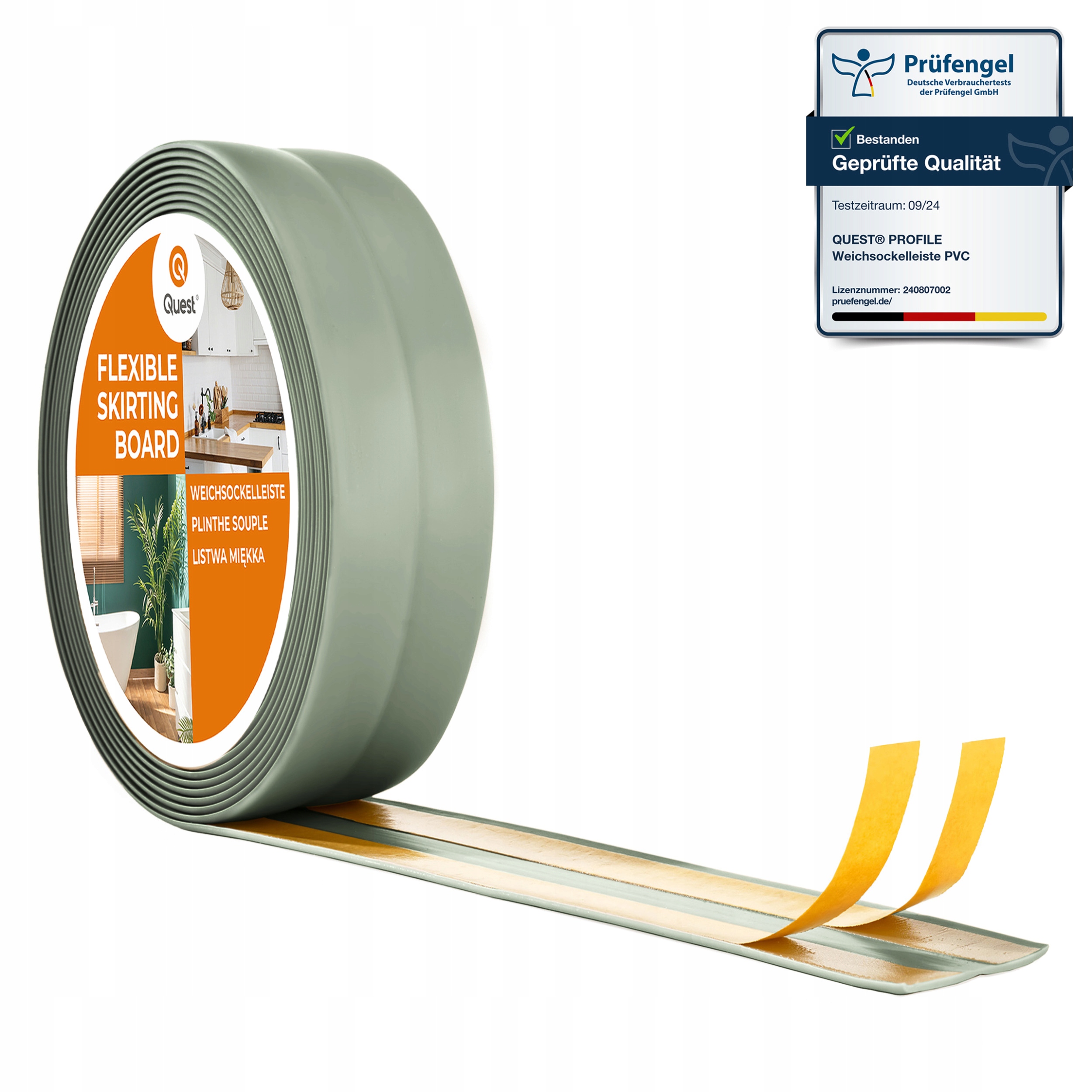 Samolepiaca dokončovacia lišta svetlozelená Pvc 5 m 30x30 mm