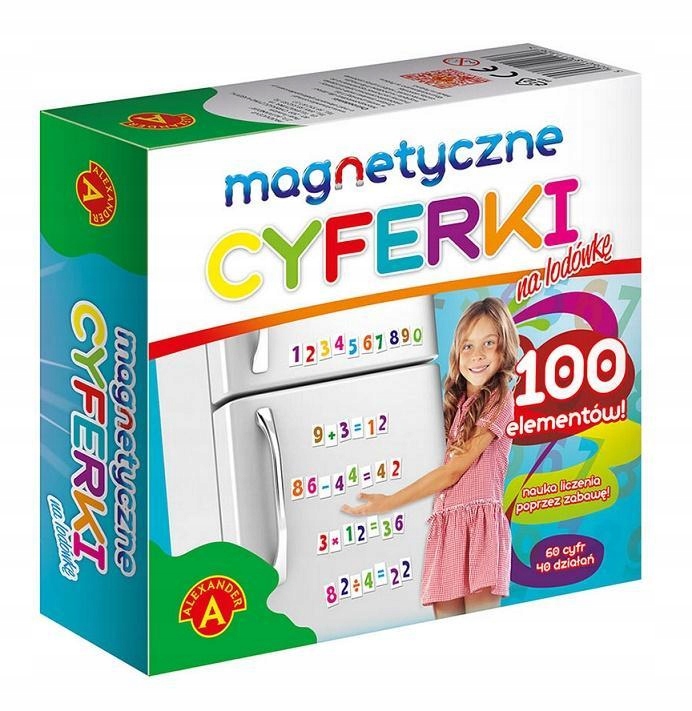 MAGNETYCZNE CYFERKI NA LODÓWKĘ ALEX, ALEXANDER