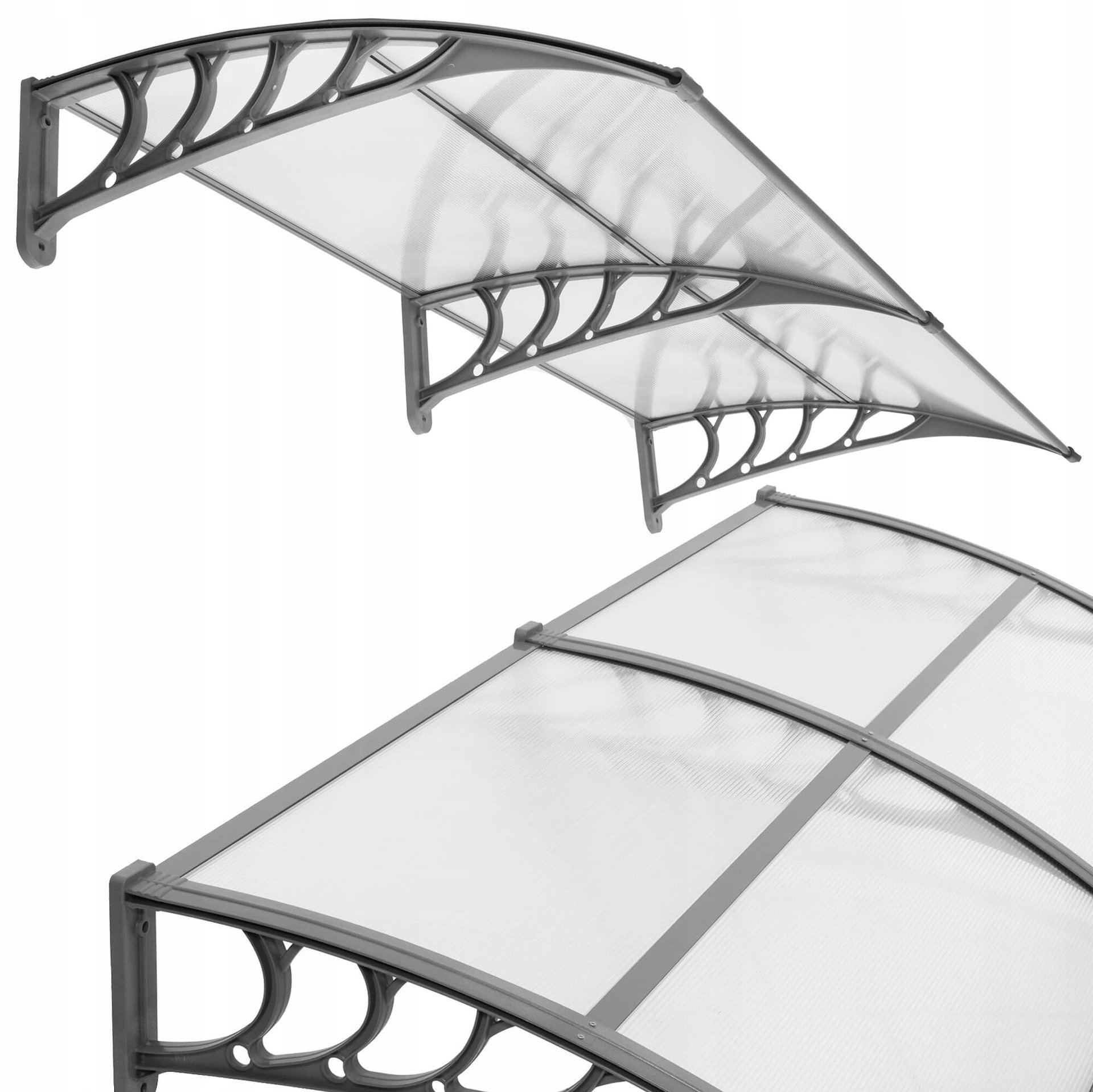 Stříška Nad Vchodové Dveře Klime Aluminium Zastřešení Polykarbonát 100x200CM