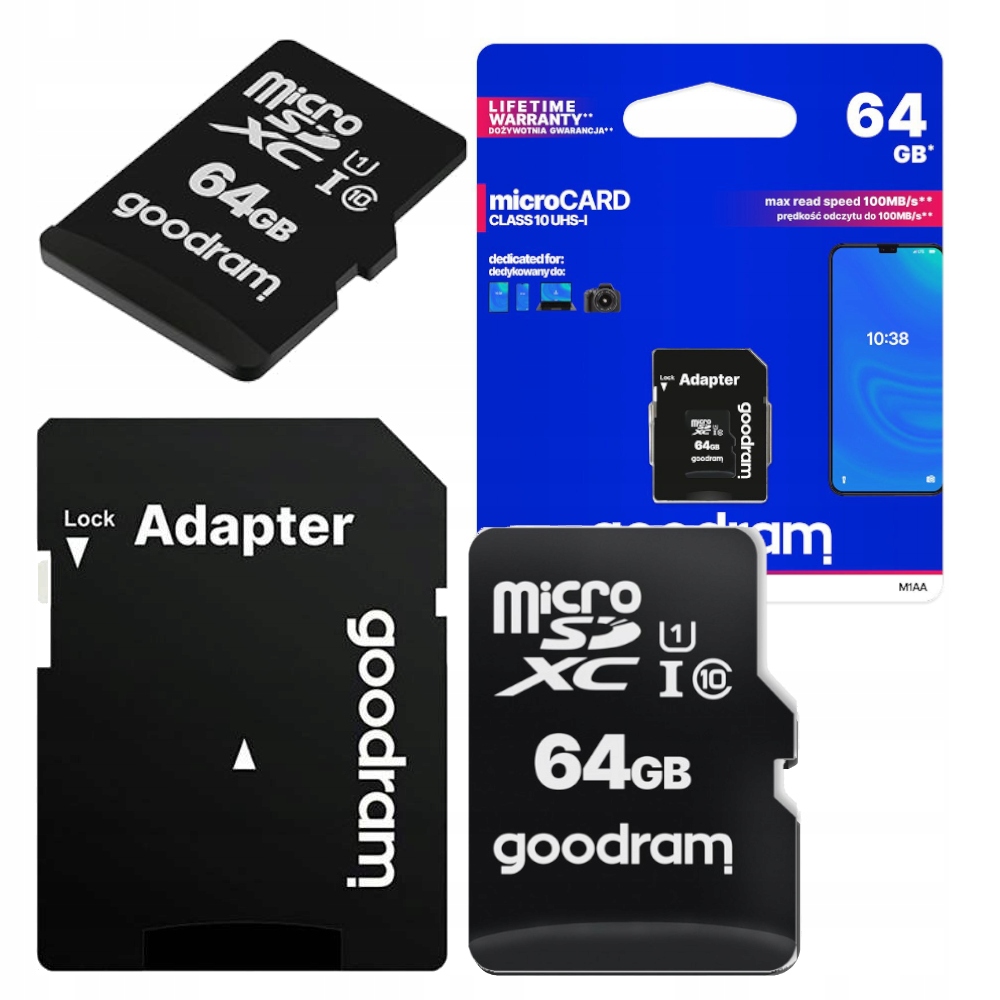 

Karta Pamięci Microsd 64GB Adapter