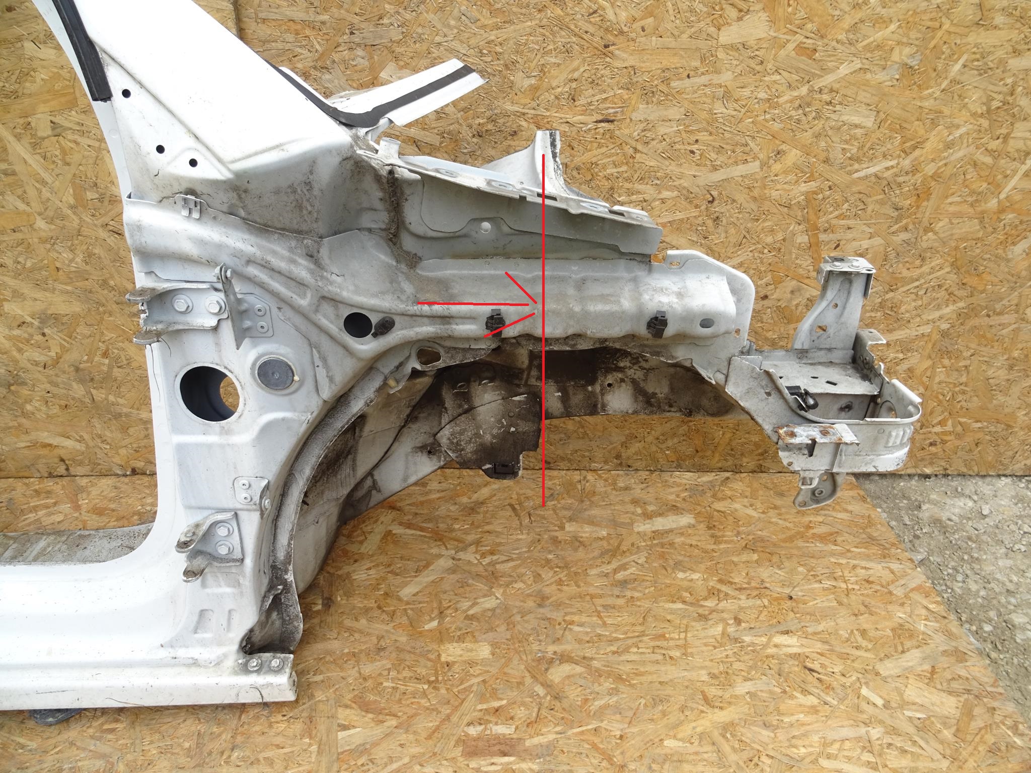 CITROEN C3 II PODŁUŻNICA PRAWA FARTUCH