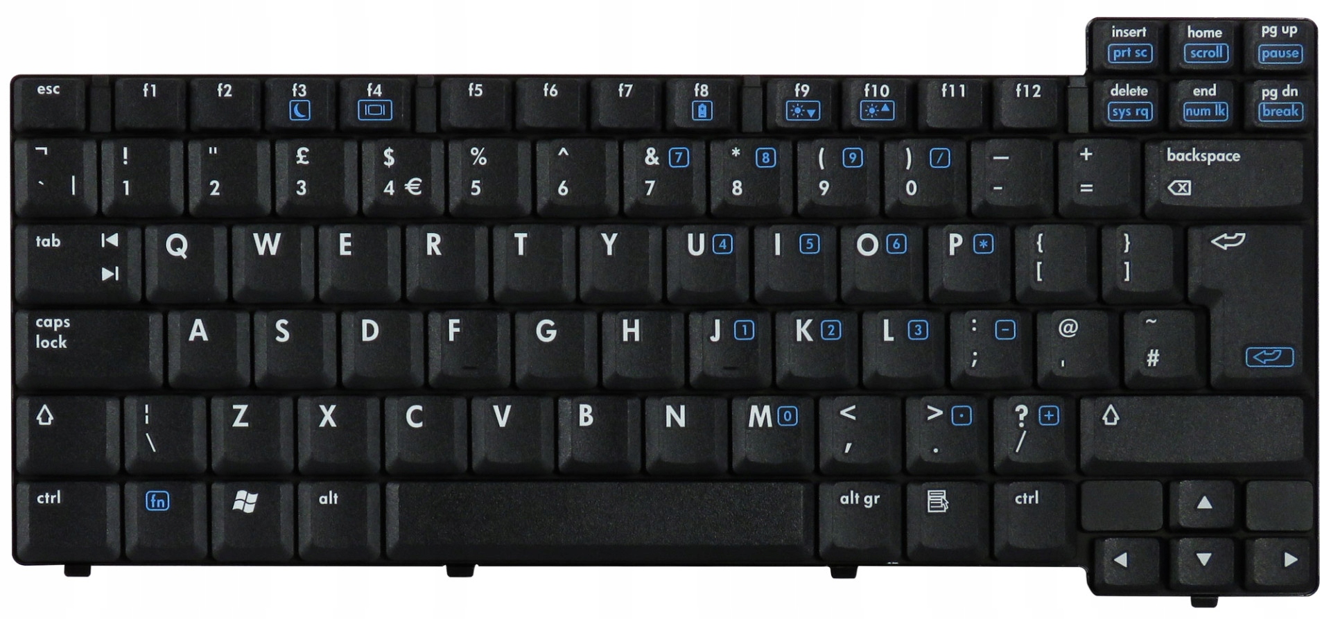 Hp 416039-031 405963-031 NX6310 NC6320 NX6325 Uk Klávesnice