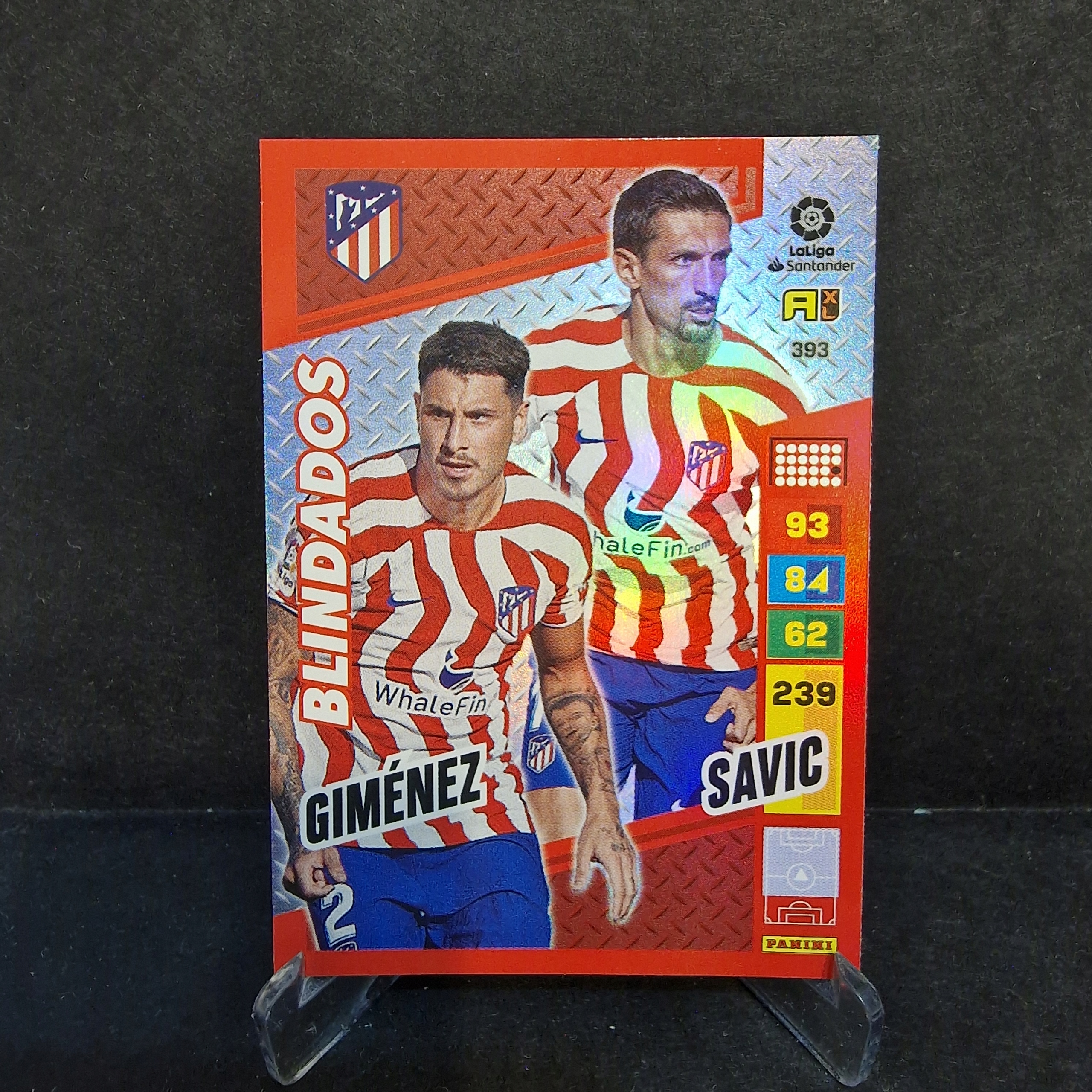 2022-23 Panini La Liga Gimenez Savic Atletico Madryt /PR19
