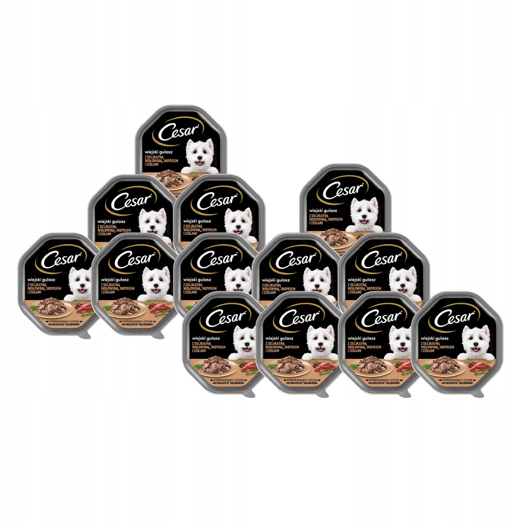 Levně Cesar mokré Vlhké Krmivo Krůta tác 14x150g