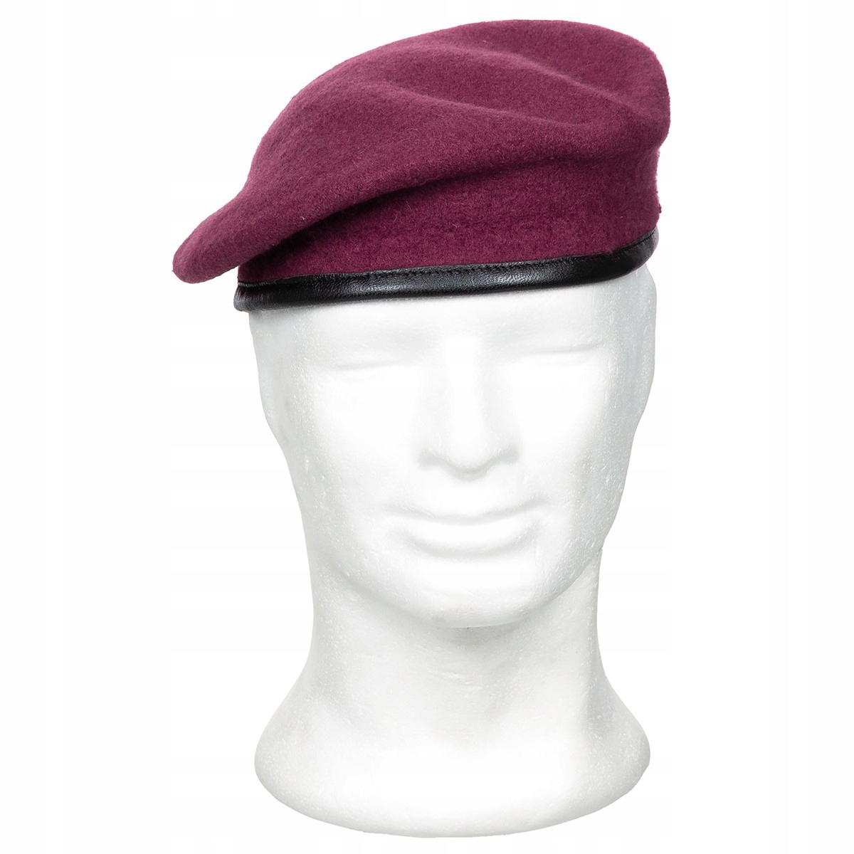 Beret Wojskowy Tłoczony Mfh Bordowy 57 cm