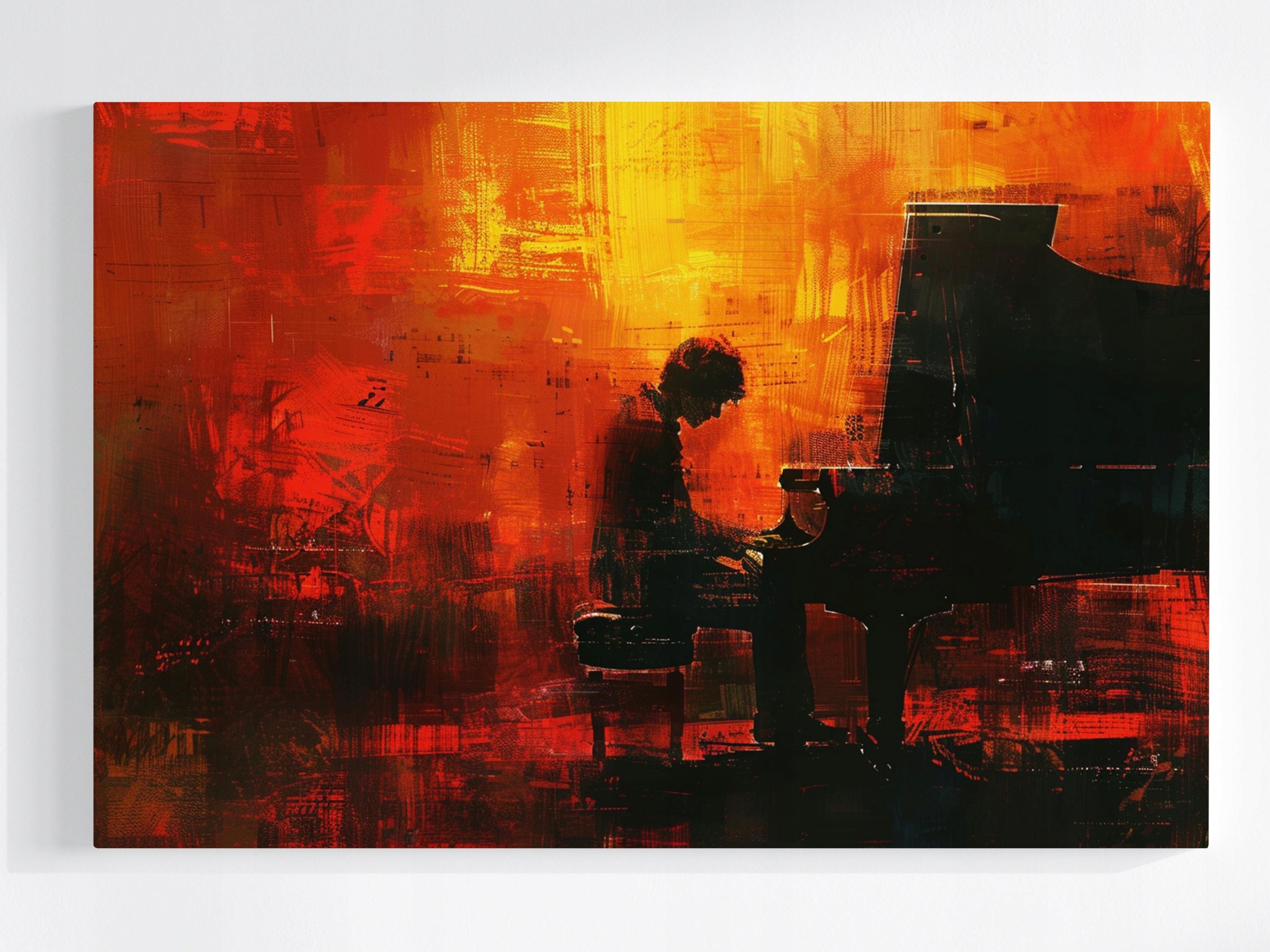 Obraz Na Plátně Canvas Klavír Pianista Hudba Koncert Nálada 120x80