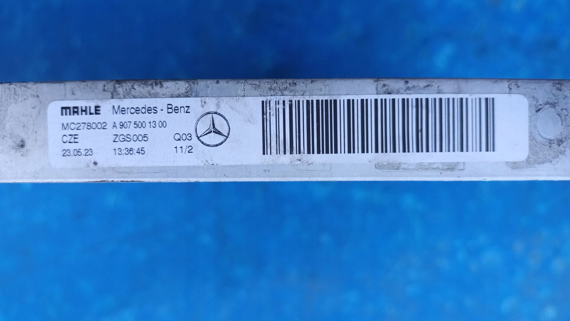 water cooler MERCEDES SPRINTER 907, 910 2018-> A9075001300