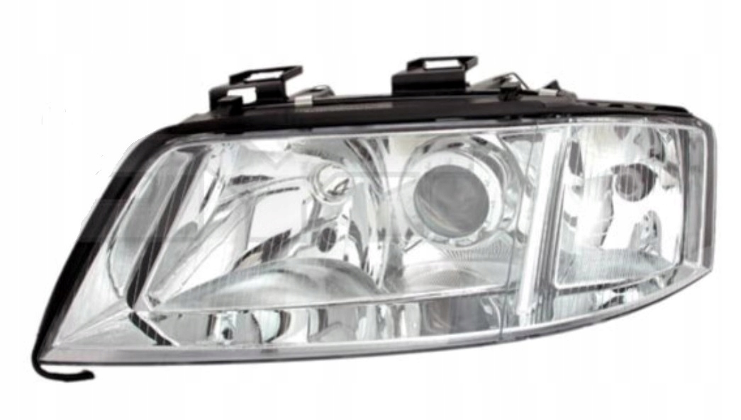 AUDI A6 C5 REFLEKTOR HALOGEN GŁÓWNY LEWY + PRAWY HOMOLOGACJA EU 1997 - 1999 Producent części TYC