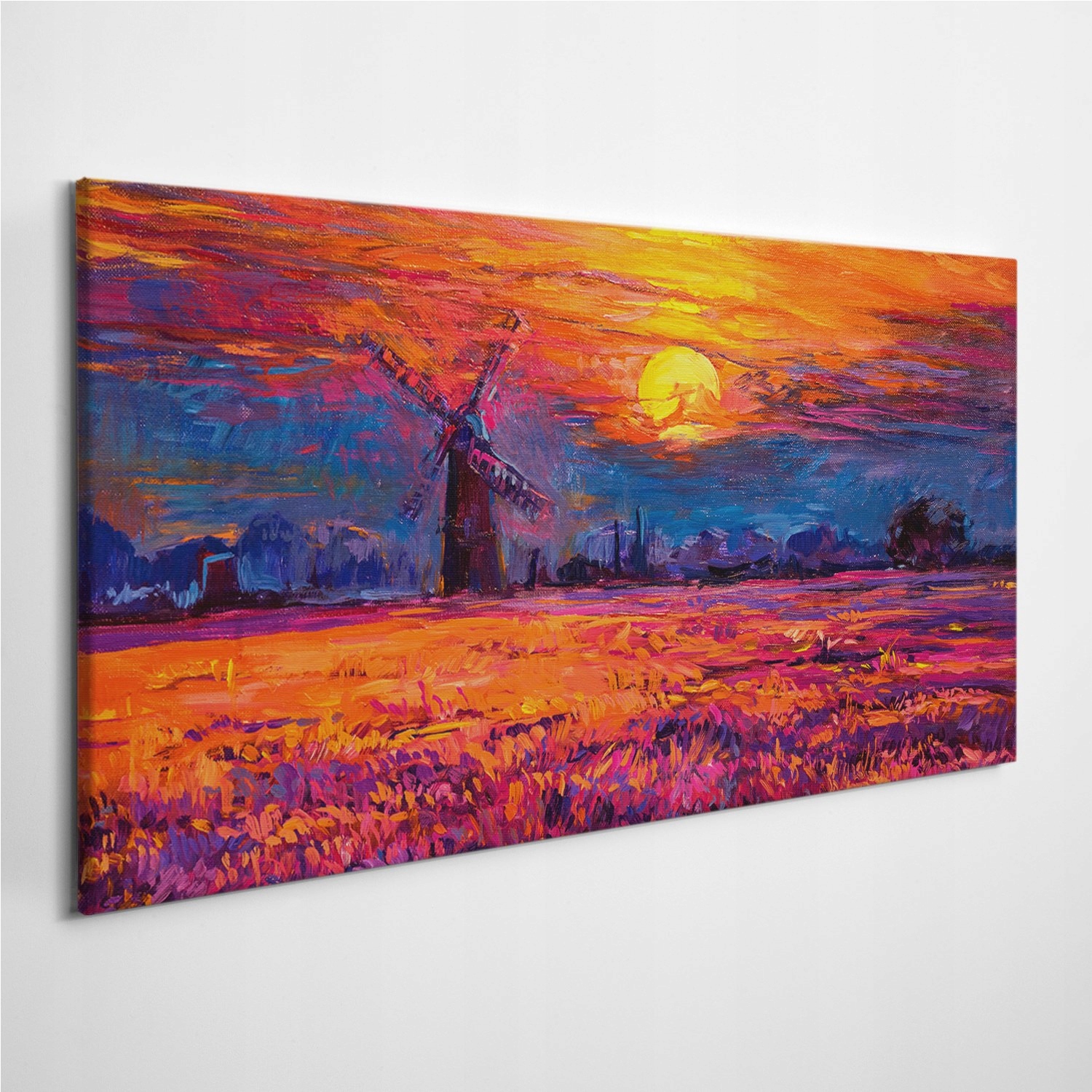 

Foto-obraz na płótnie Wschód Słońca Młyn 120x60 cm