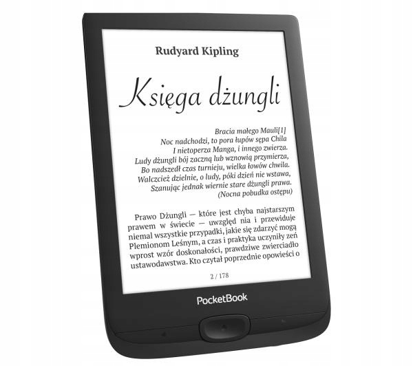 CZYTNIK E-BOOK POCKETBOOK 618 Basic Lux 4 8 GB 6 " CZARNY + ETUI GRATIS! Marka PocketBook