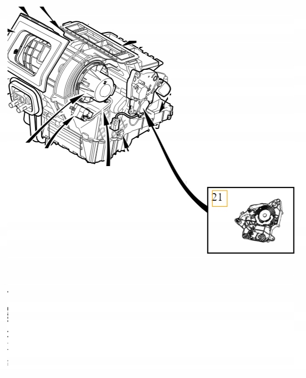 Volvo V40 V40CC motor pro regulaci klapek ventilace Oe 31418879