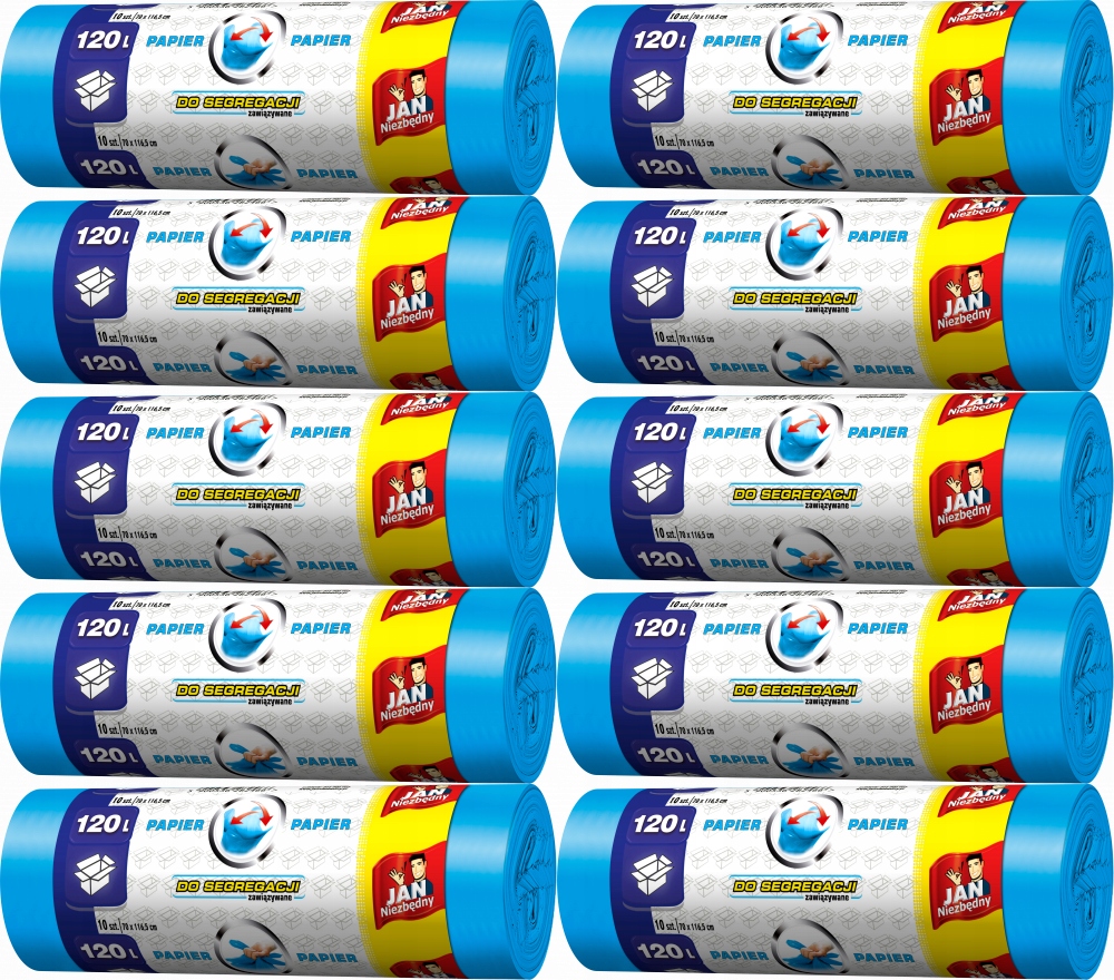 

Jan Niezbędny Worki Do Segregacji Papieru 120L x10