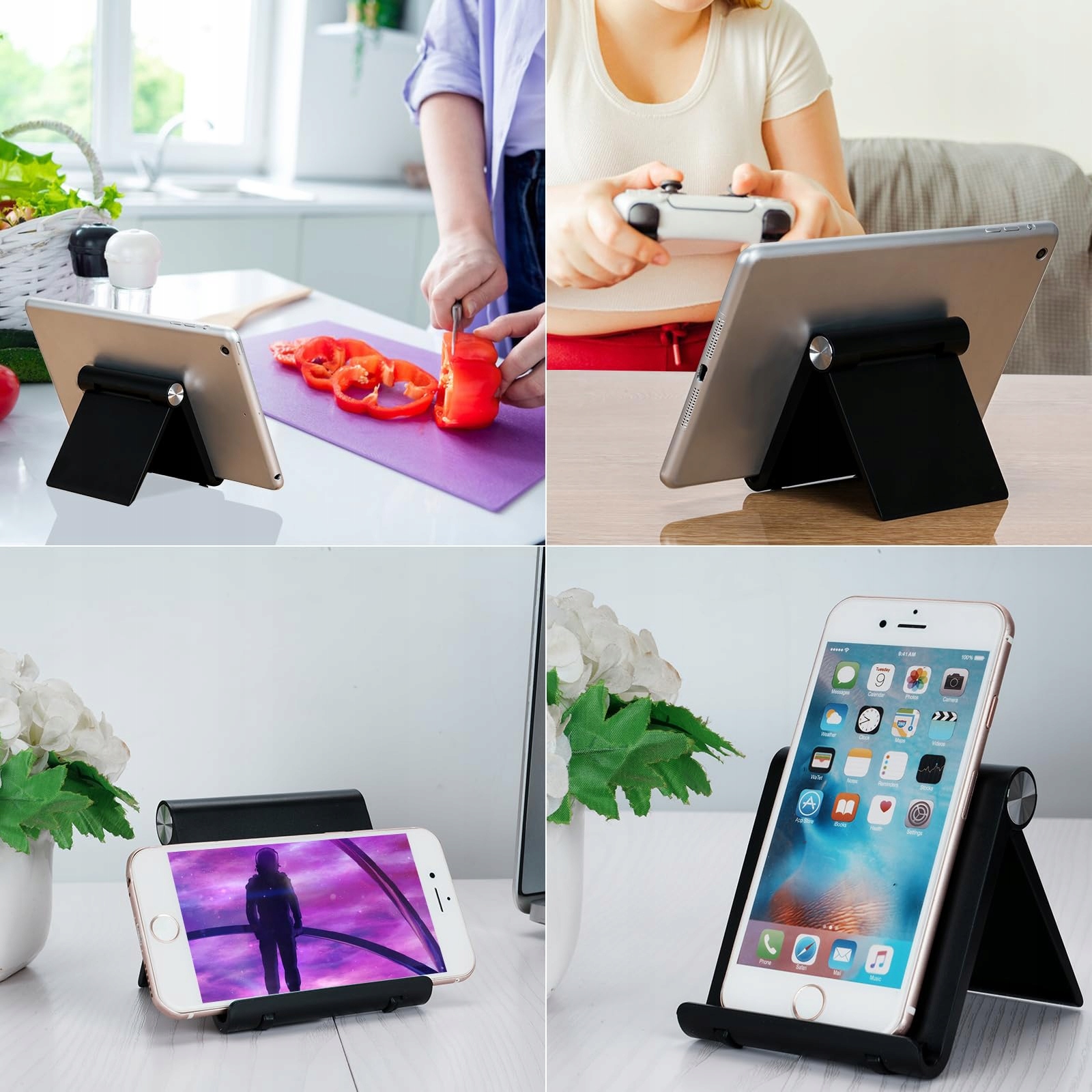 KRONWAHL Premium Uchwyt Na Telefon Składany Regulowany Na Biurko Tablet — miniatura 6