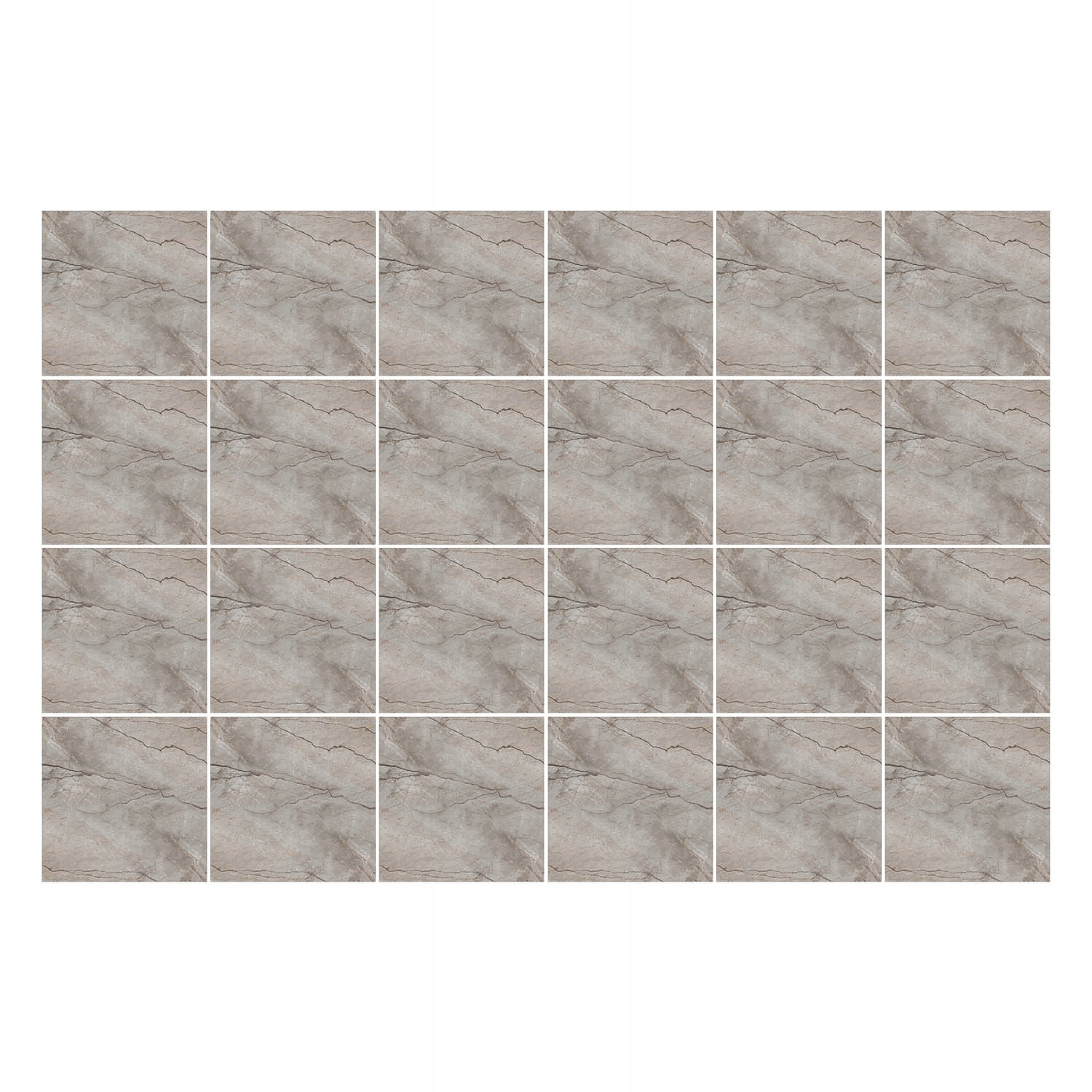 Ozdobné Samolepky na dlaždice Přírodní kámen s žilkami 24 ks 20 x 20 cm