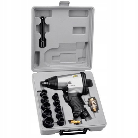 Klucz pneumatyczny 13 części z kompletem nasadek 1/2" 340 Nm Marka Meec Tools