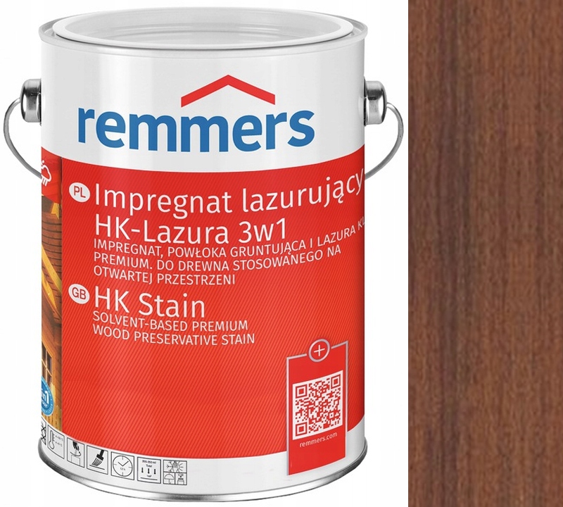 

Remmers Hk-lasur Lazura Do Elewacji 5L Kasztan