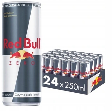 Napój Energetyczny Red Bull Zero Bez Cukru 250ml 24szt.