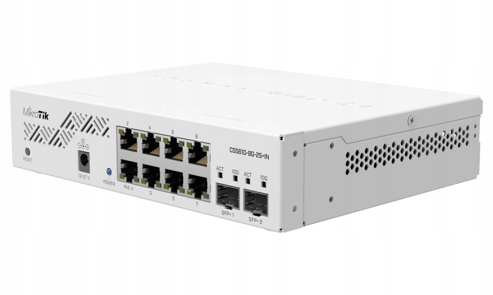 Mikrotik managed Switch CSS610-8G-2S In 8x Gbit port 2x 10G Sfp S