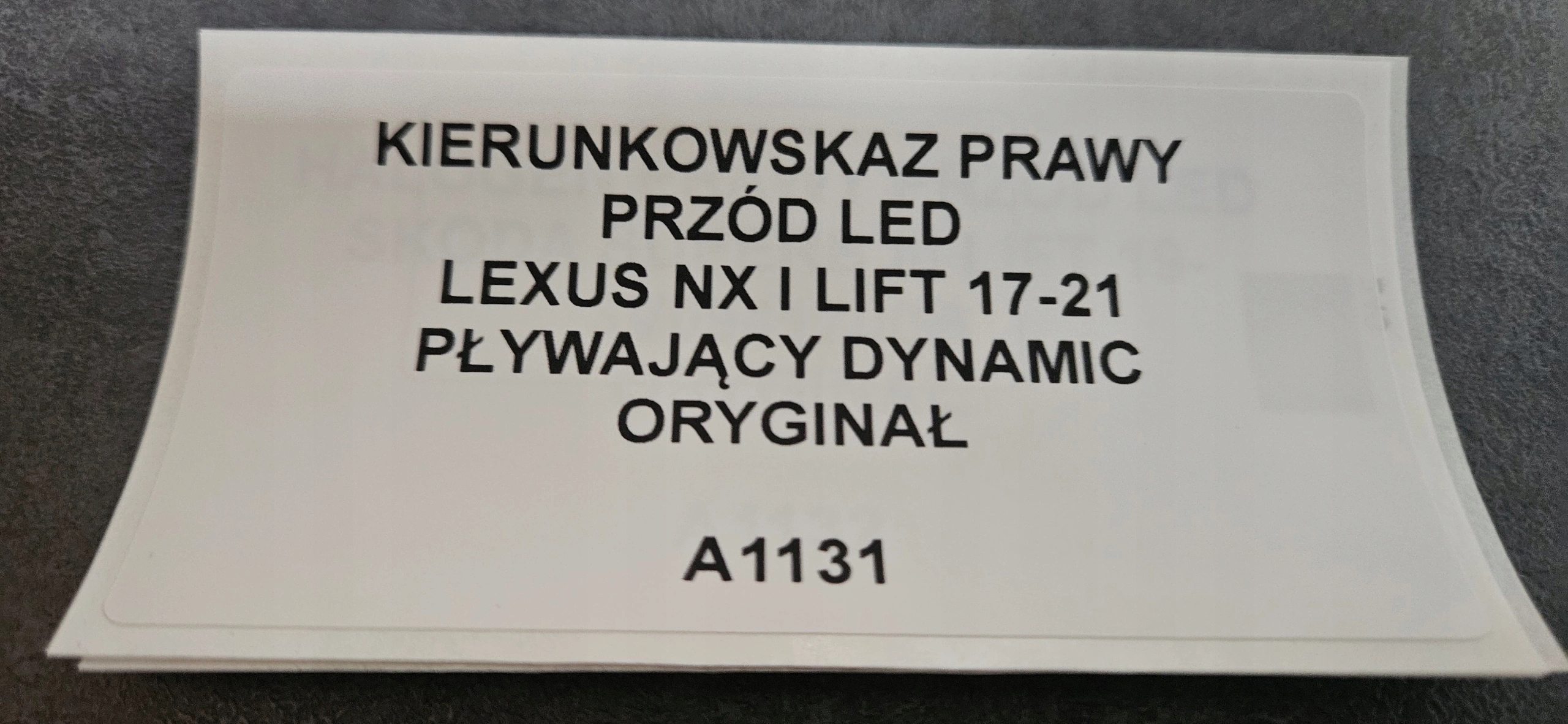 indicator right front LED LEXUS NX and LIFT 17-21 original