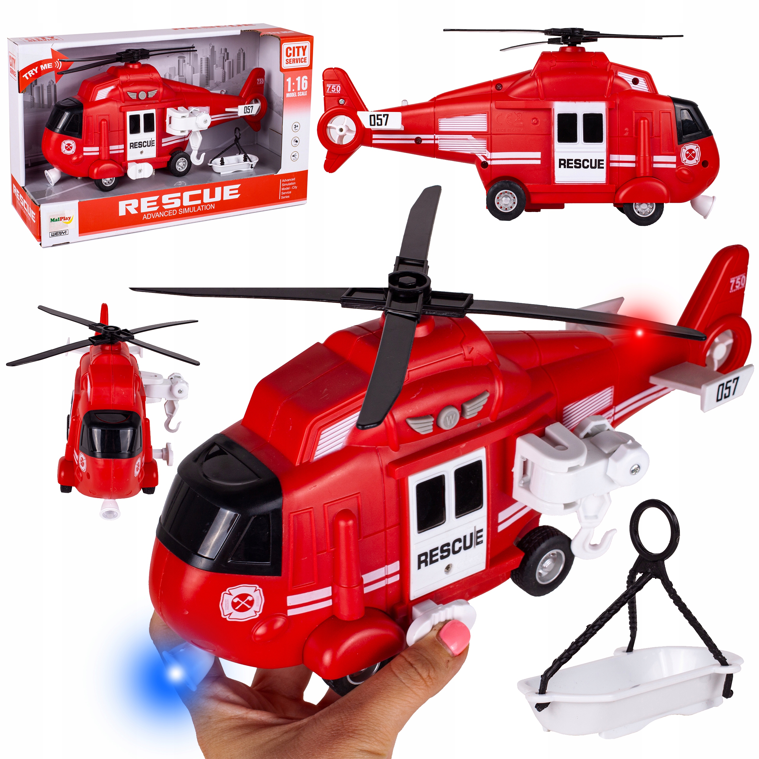 

Helikopter Straży Pożarnej 1:16 Światło Dźwięk