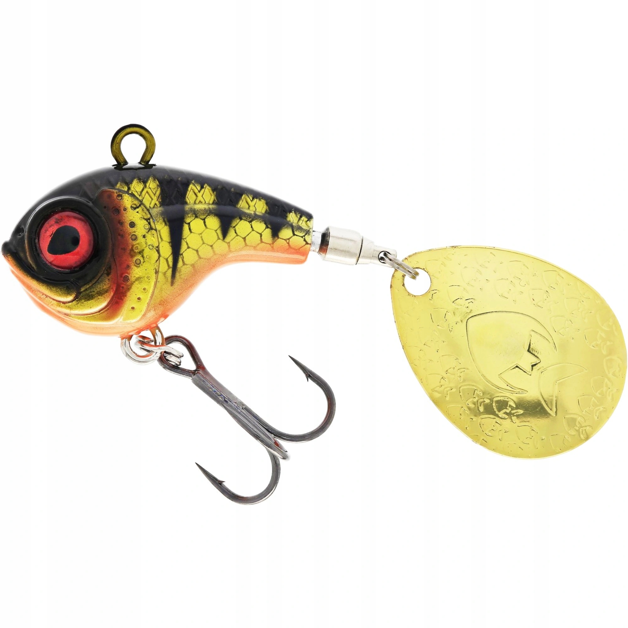 Wirujący ogonek Westin DropBite Spin Tail Jig Sinking 3.2cm 12g Bling Perch