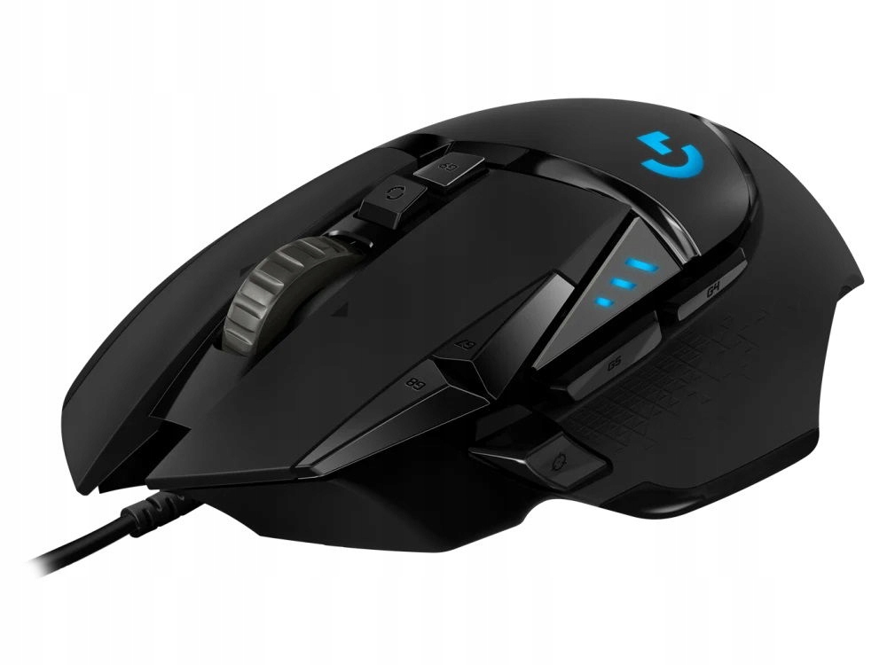 Logitech G502 HERO/Herní/Optická/Pro praváky/25 600 DPI/Drátová USB/Černá