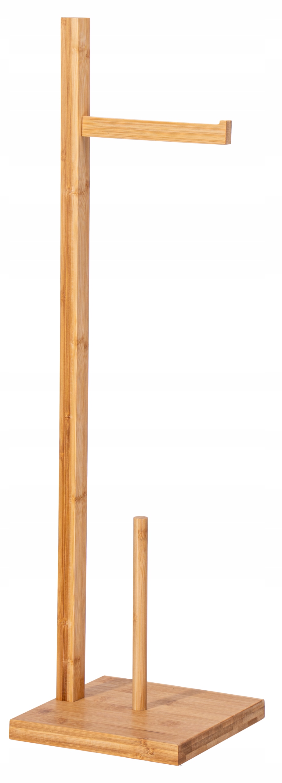 STOJAK NA PAPIER TOALETOWY ZAPAS DREWNIANY UCHWYT BAMBUSOWY DO ŁAZIENKI WC Materiał wykonania bambus