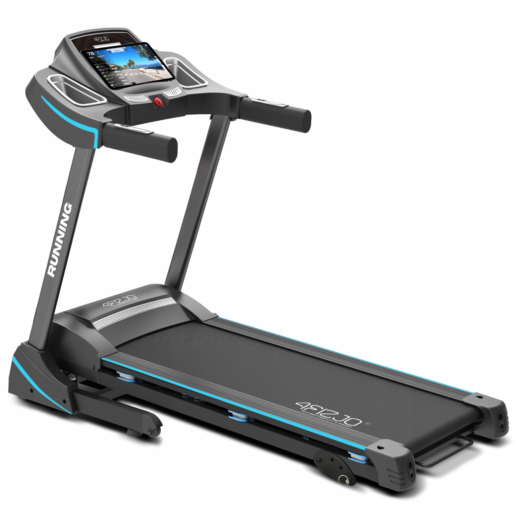 Elektrický Běžecký Pás Pro Domácnost, Skládací, Výškově Nastavitelný, Měření, Tlumení Nárazů