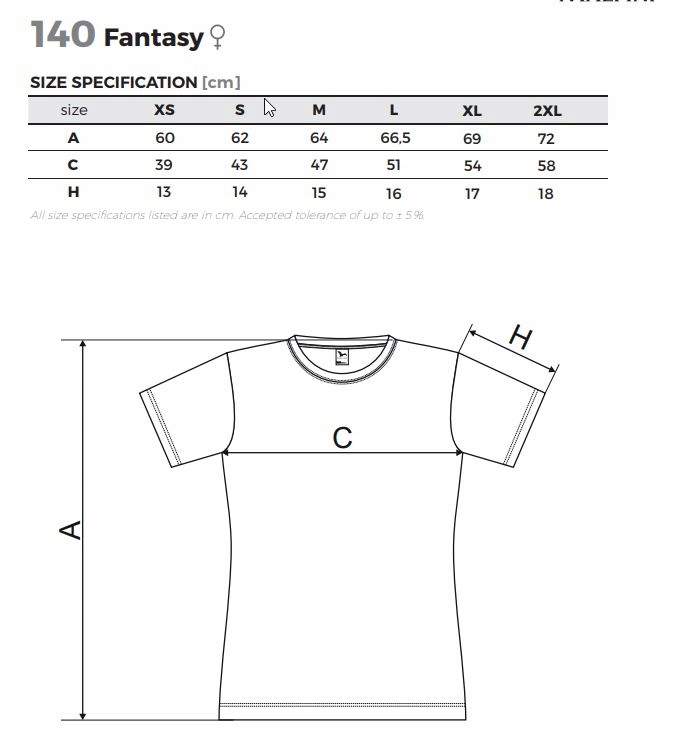 Dámske tričko MALFINI 140 NEON ORANGE S Veľkosť S