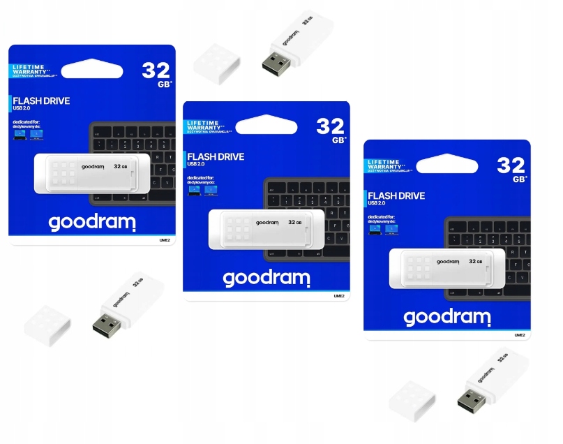 PENDRIVE GOODRAM 32 GB USB 2.0 BIAŁY GOODRAM x 3 PL