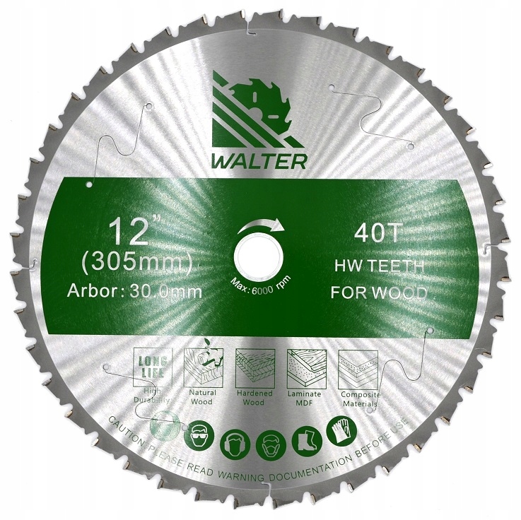 Walter Pila Hm na dřevo překližku desku 305x30x40Z Univerzální řezání