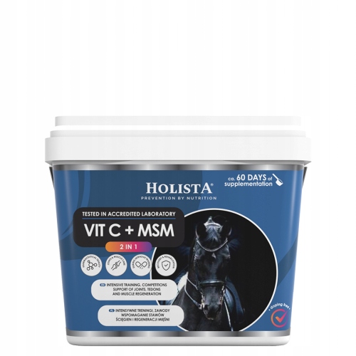 Holista Equine Witamina C Msm 1000g wsparcie odporności i stawów u koni