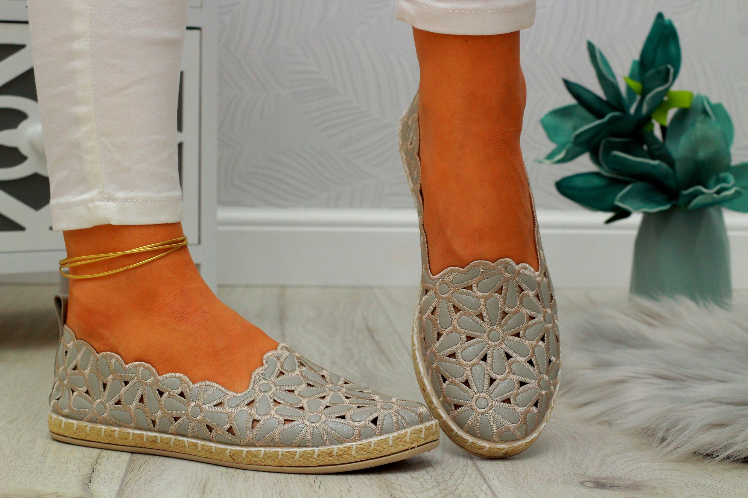 ESPADRYLE BUTY ELEGANCKIE DAMSKIE TENISÓWKI Rozmiar 40