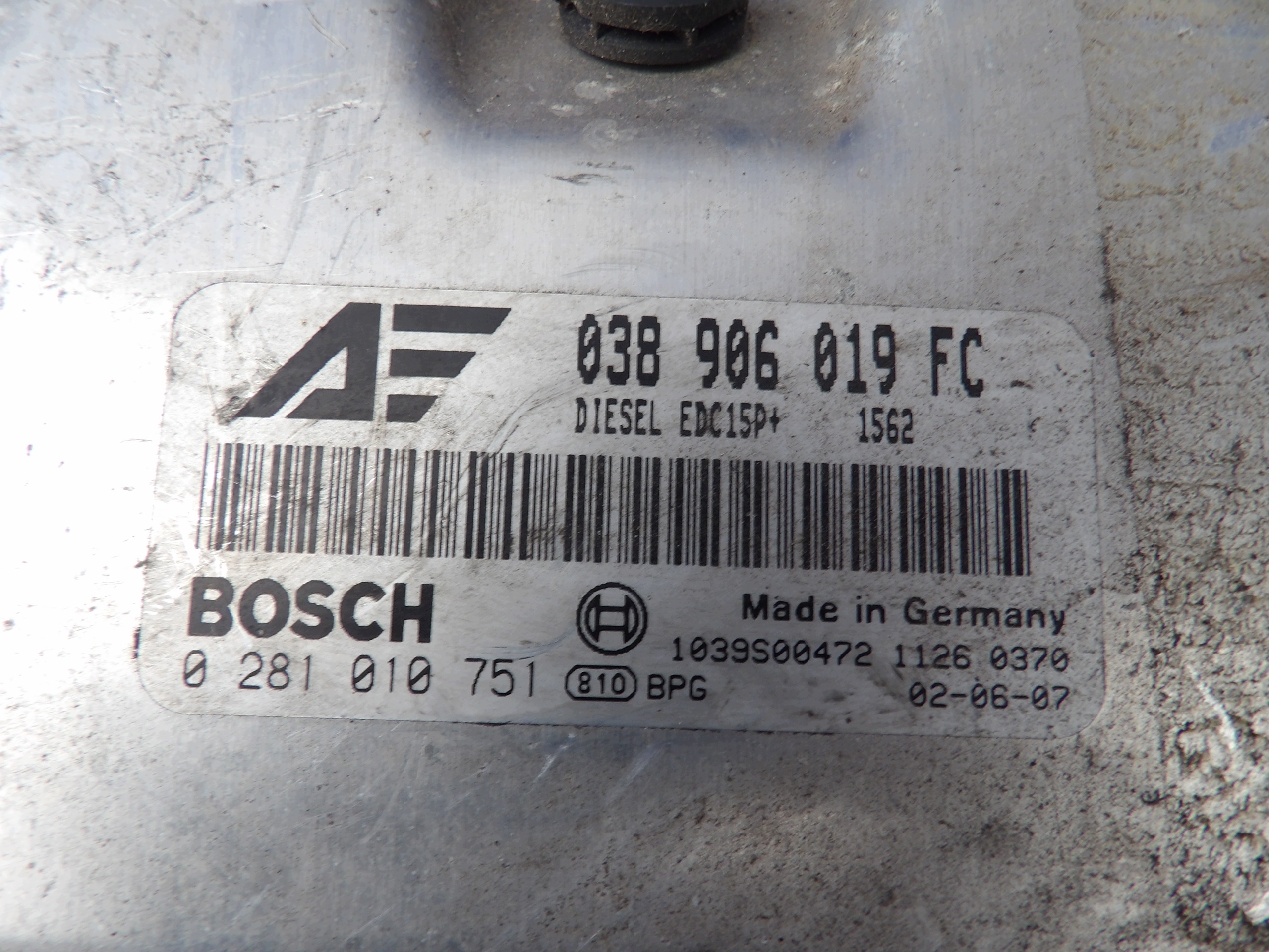 VW Sharan 1,9 tdi computer control unit