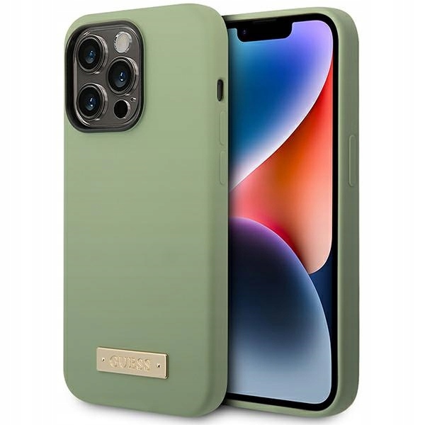 Guess Silicone Magsafe Etui Obudowa Case Do Iphone 14 Pro Max , Zielony