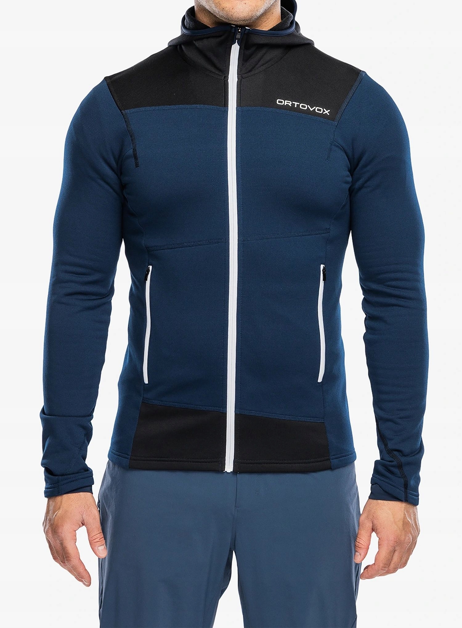 Rozepínací mikina Ortovox Fleece Light Hoody deep ocean M