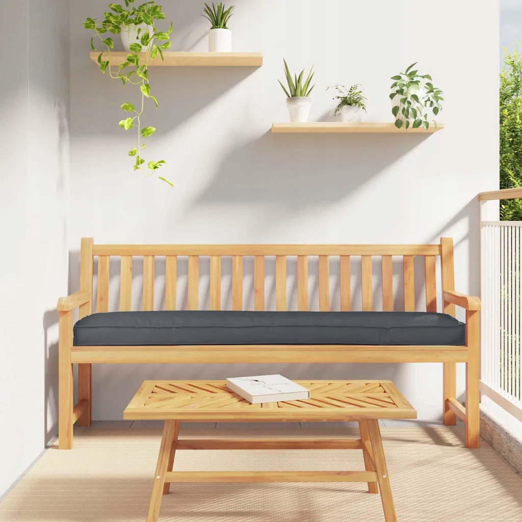 vidaXL Polštář na palety Antracit 200 x 40 x 8 cm Oxfordská tkanina