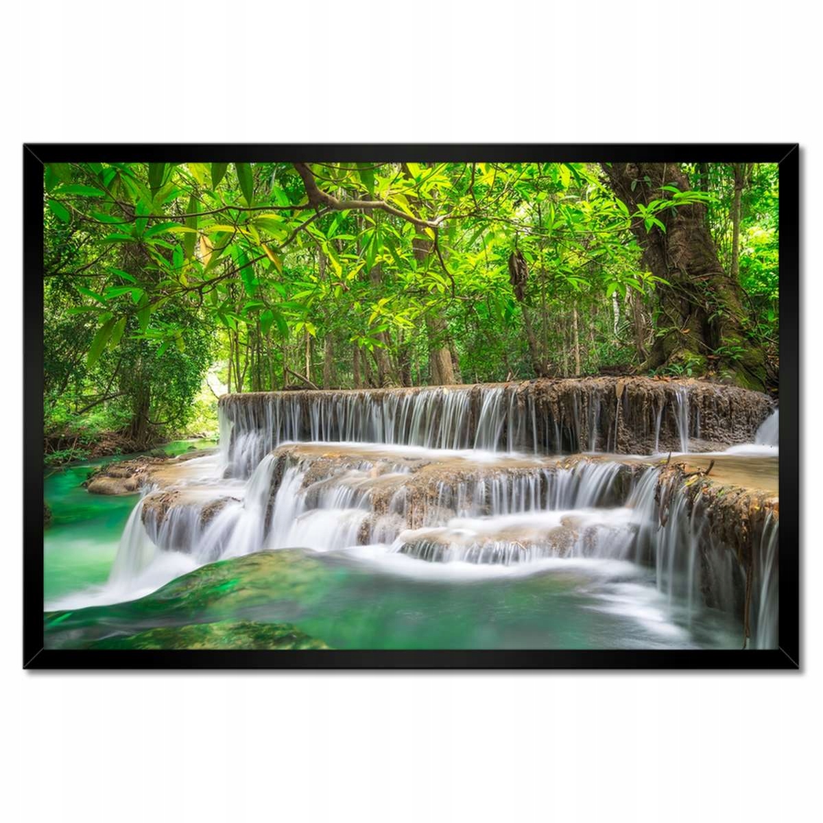 Plakáty v rámu 60x40 Vodopád Kaskáda Asie