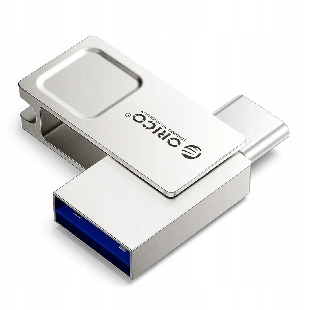 Pendrive Orico U301 32 Gb Usb-a Usb-c Usb 3.2 Gen 1 srebrny