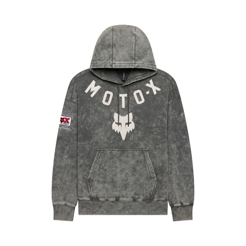 Mikina S Kapucňou Fox Moto-x Heavyweight Fleece Po Dark Shadow (L)