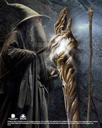 Gandalfa Hůl Lord Of The Rings Replika 1:1 Na Baterie, Led Licence 185 CM