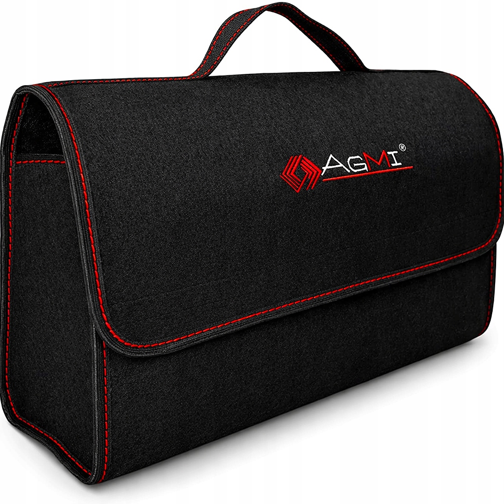 Duża torba do bagażnika samochodu kufer organizer etui rzepy uchwyty filc