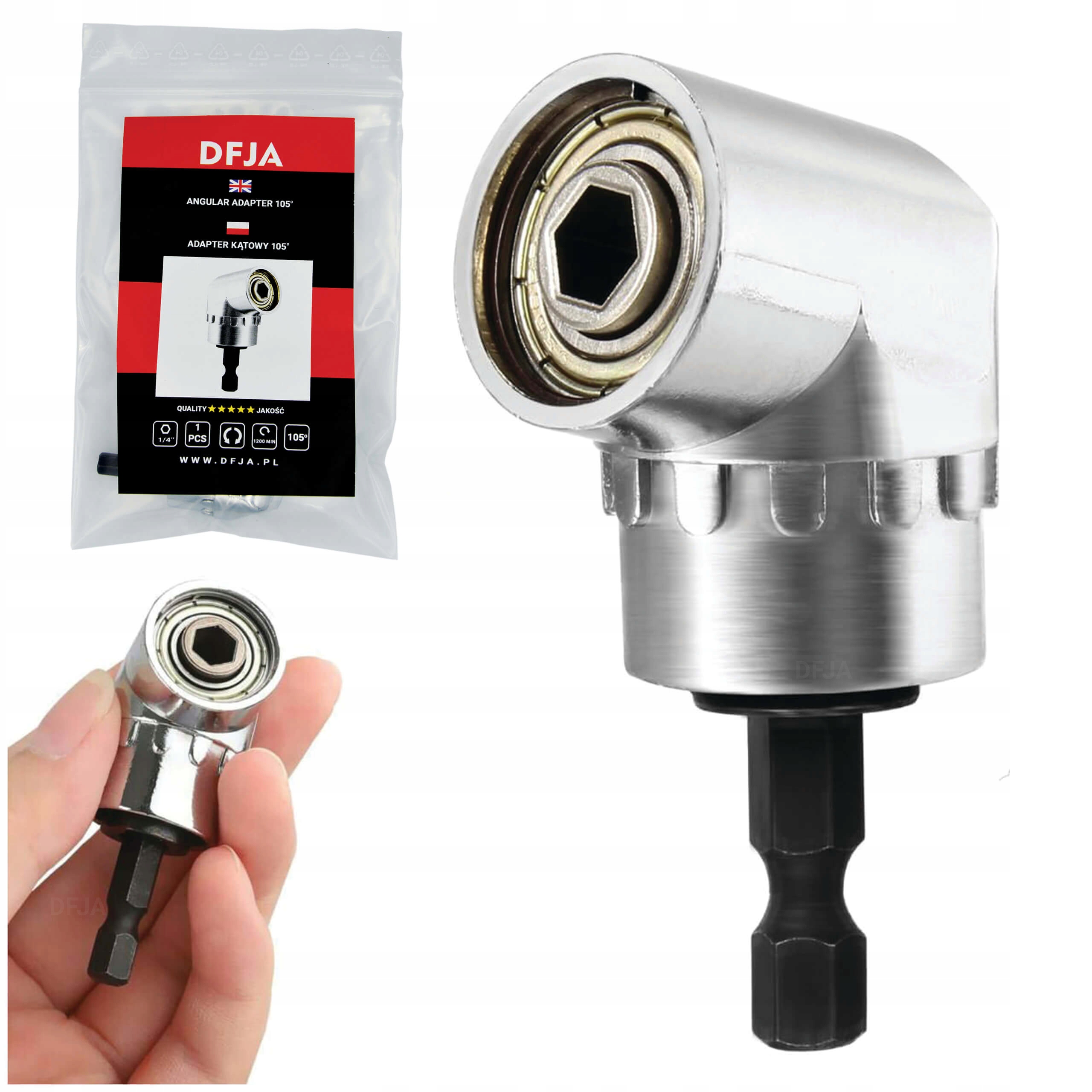 

Adapter Kątowy Nasadka Do Wkrętarki Uchwyt Hex
