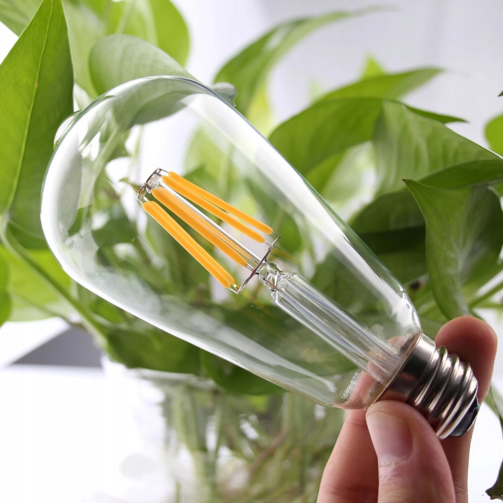 Żarówka LED Ozdobna E27 6W=55W ST64 Filament 720lm Kod producenta Żarówka LED Ozdobna Filament ST64 3000K