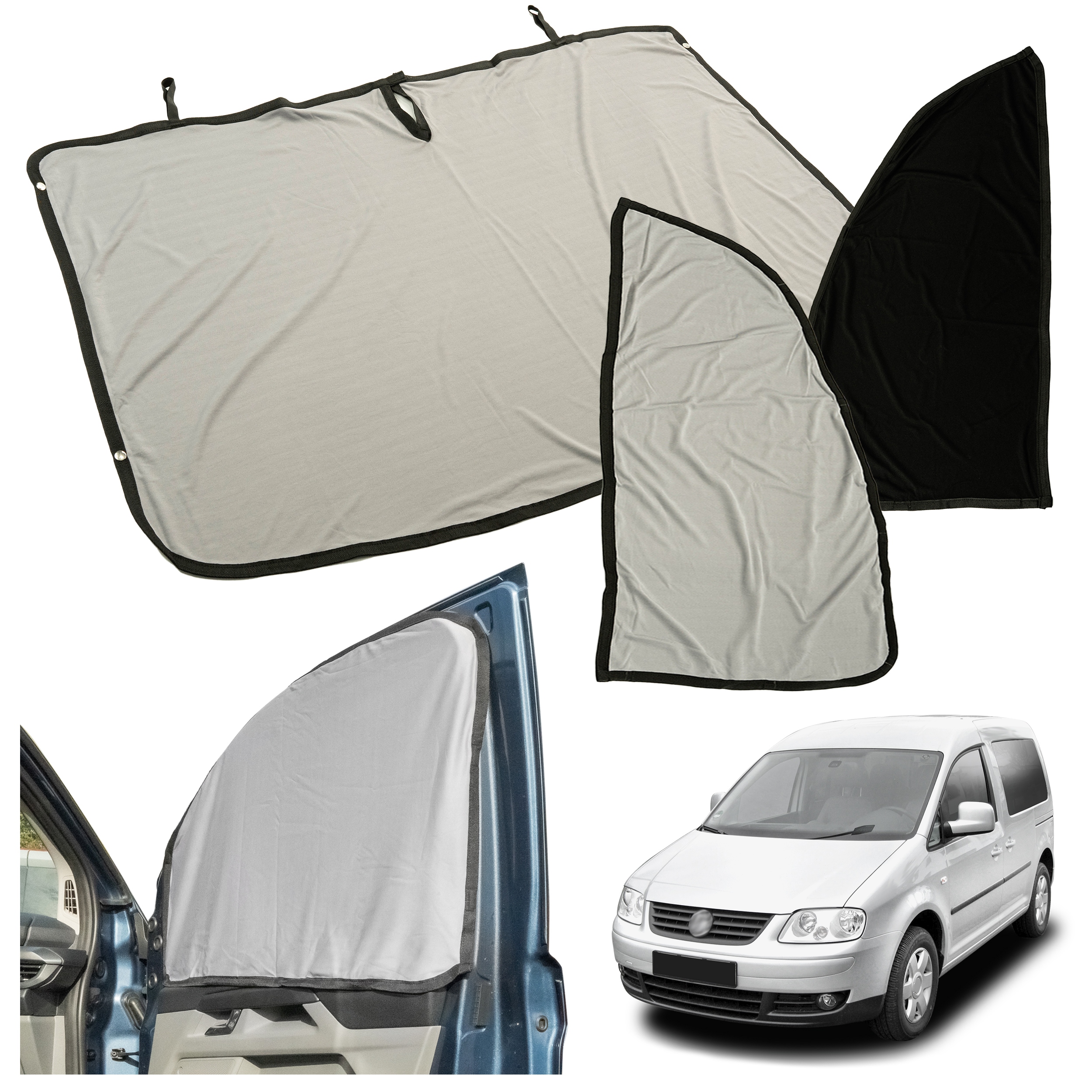 Zatemňovacie závesy na slnečné clony pre Vw Caddy III 2K 2003-2015