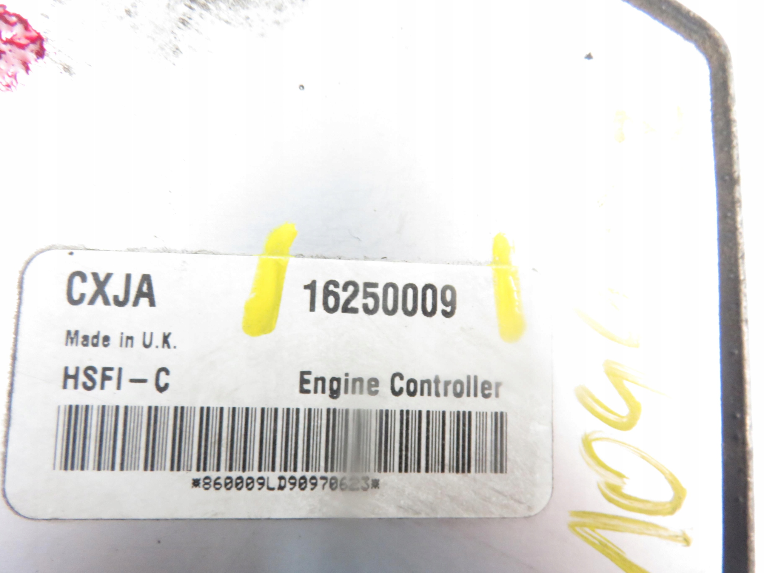 control unit of the engine OPEL ZAFIRA 1.6B 16250009