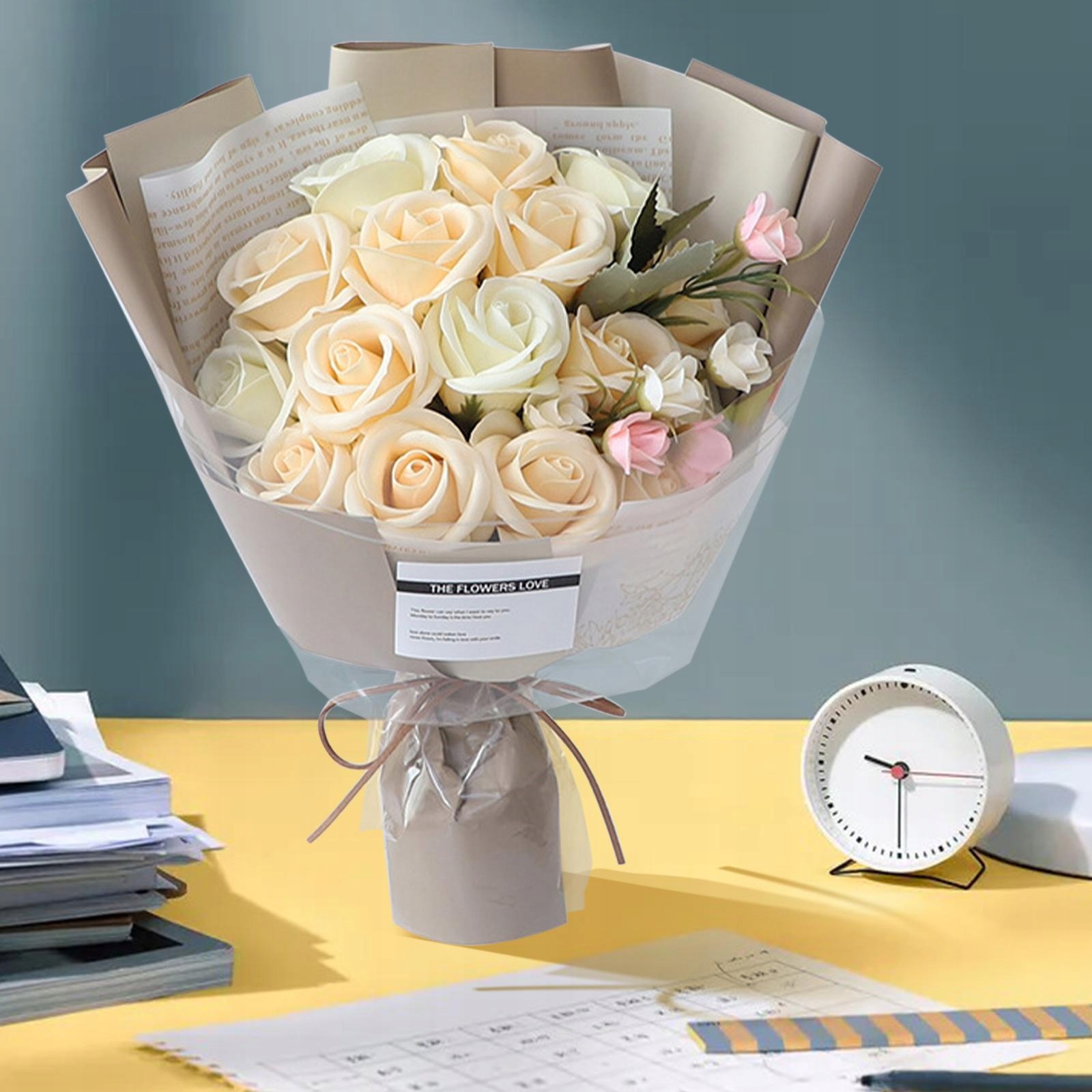 Bukiet Mydło Ozdoby kwiatowe Marka bez marki