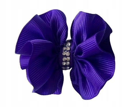 

Kokardka Premium fioletowa 5,5cm Spinka dla psa